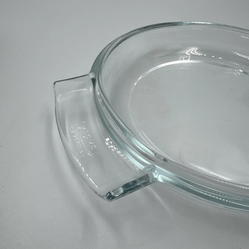 Vintage PYREX de Corning France‎ 453H  Clear Glass Lid for 1 qt Casserole Dish